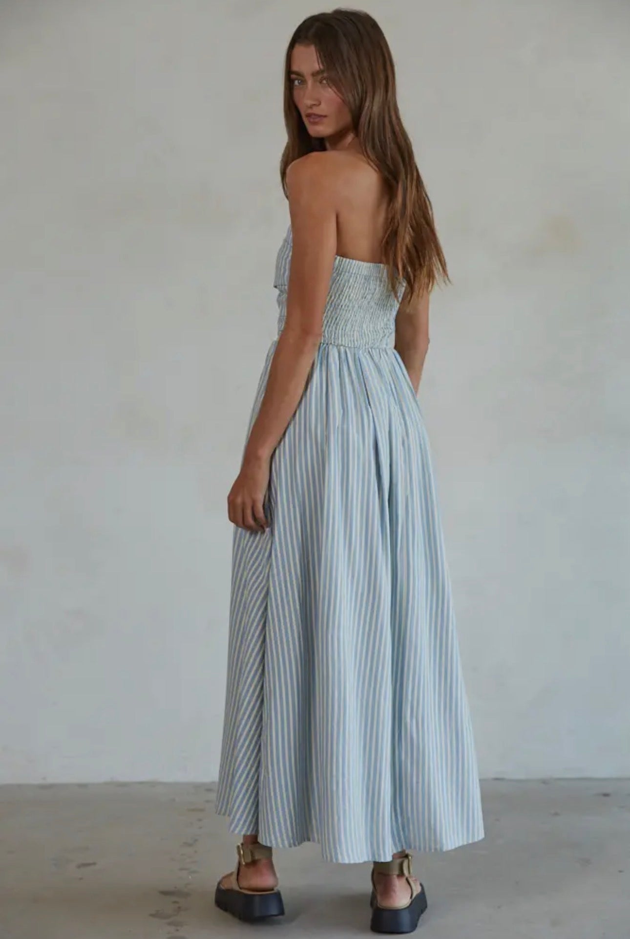 Apparel- By Together Promenade Striped Tube Maxi Dress
