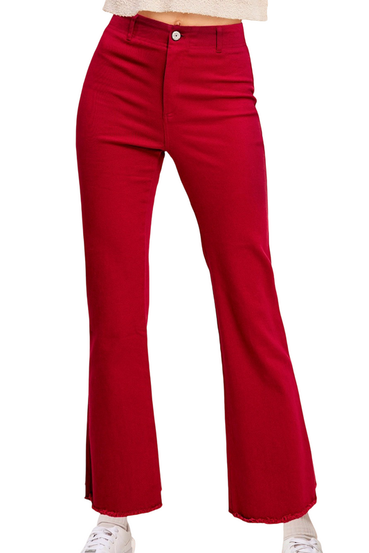 Apparel- La Miel Soft Stretch High Waisted Flare Pant