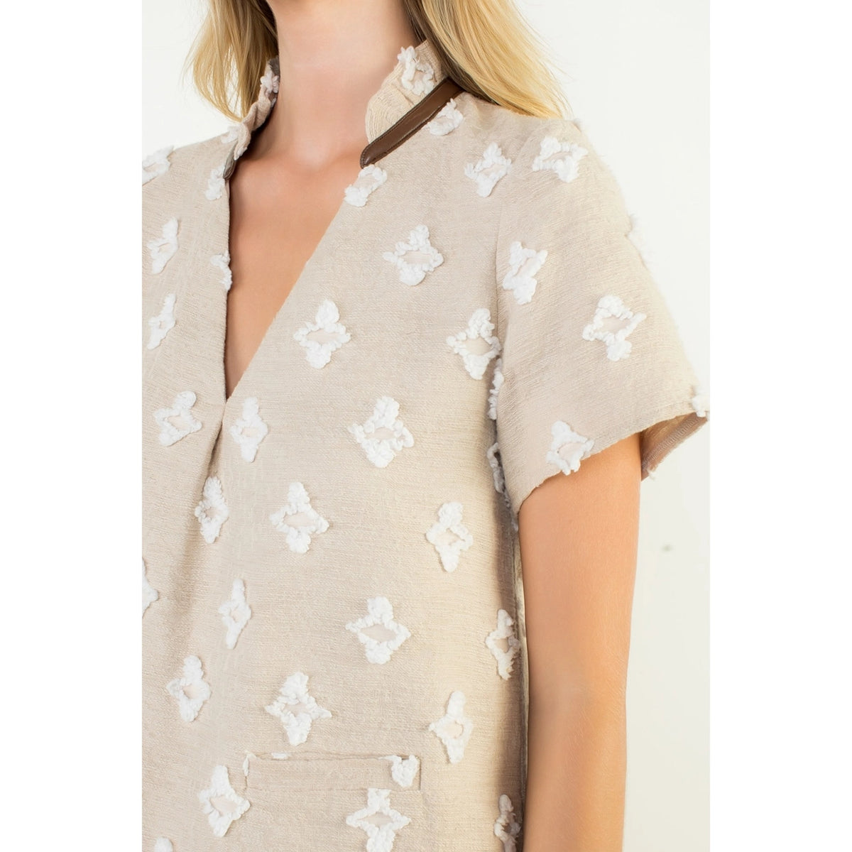 THML Short Sleeve Detailed Dress
