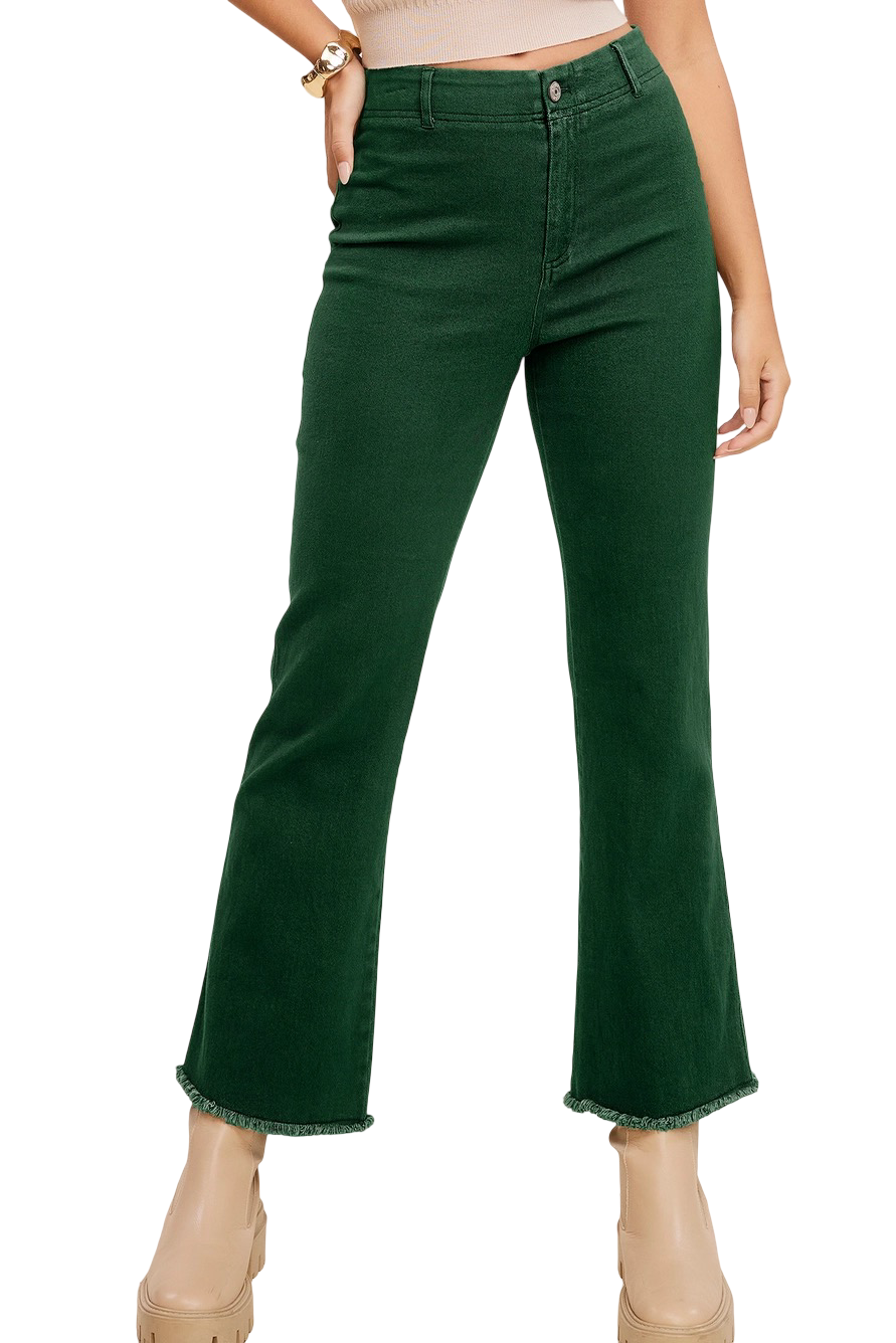 Apparel- La Miel Soft Stretch High Waisted Flare Pant