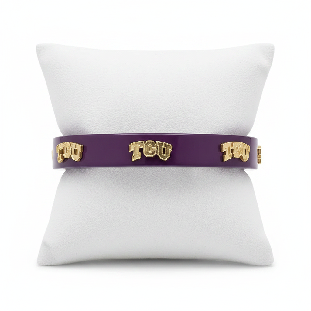 Bracelets- Canvas Game Day TCU Resign Bangle