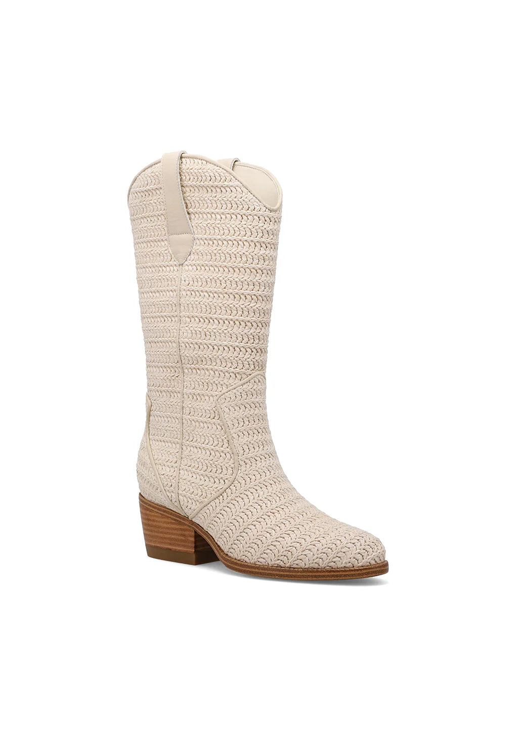 Shoes- MIA Jenah Leather Raffia Cowboy Boot Limited Edition