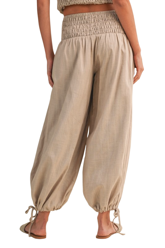 Klesis Button Front Smocked Top with Pants Set