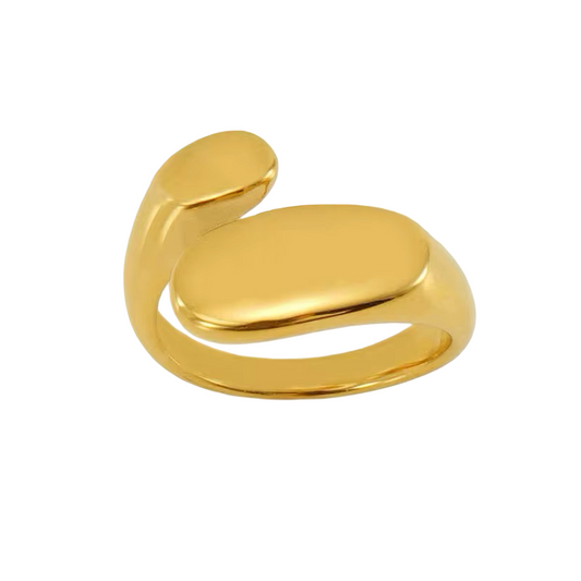 Rings- M&E Bling 18k GP Maxie Double Flat Ring
