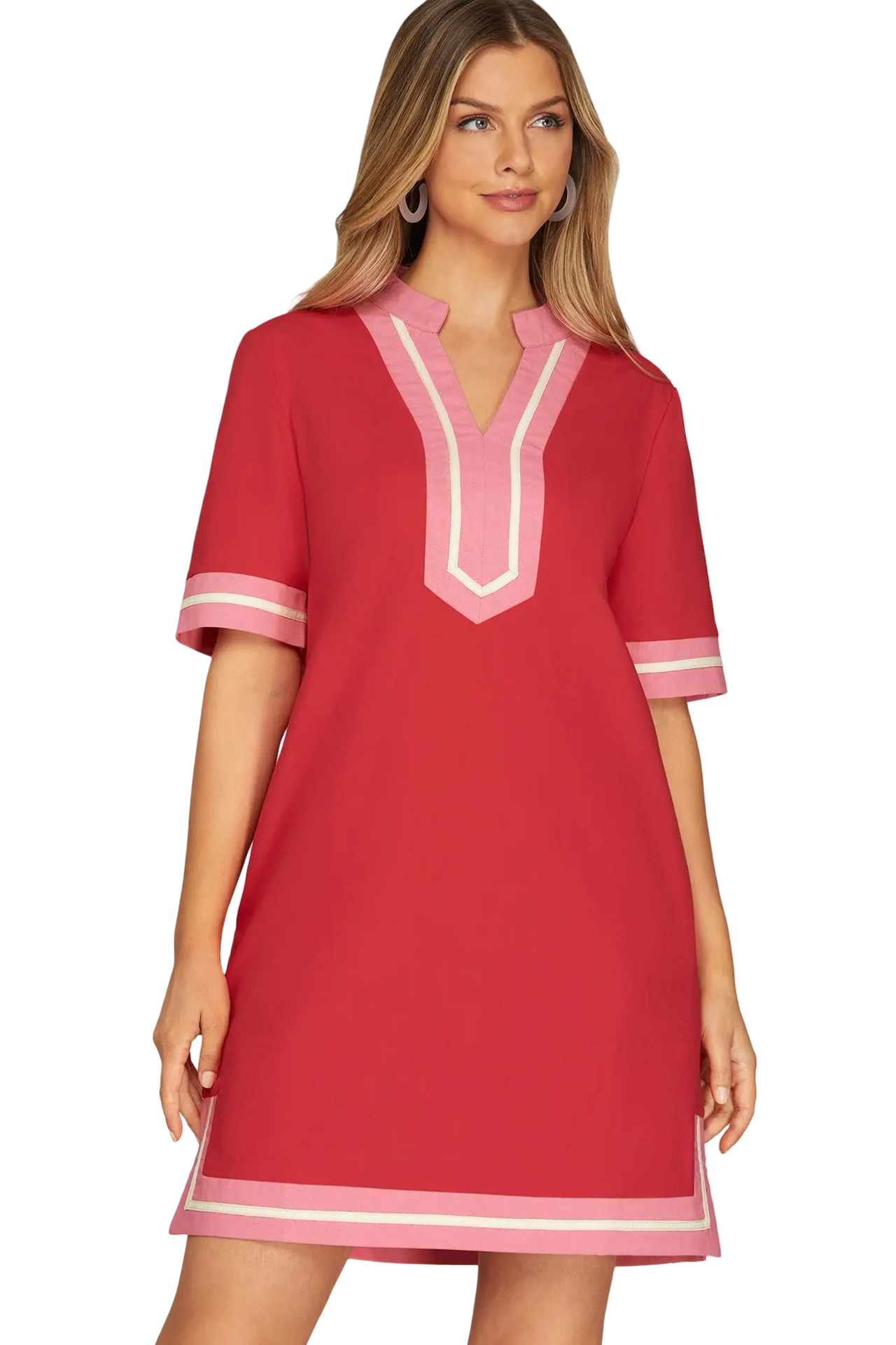 She+Sky Color Block Mini Dress