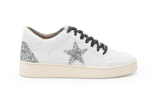 Sneakers- Mi.iM Juniper White Sneakers with Silver Star