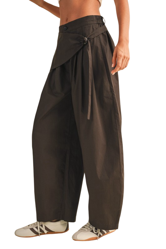 Klesis Sarong Detail Barrel Leg Trouser Pants