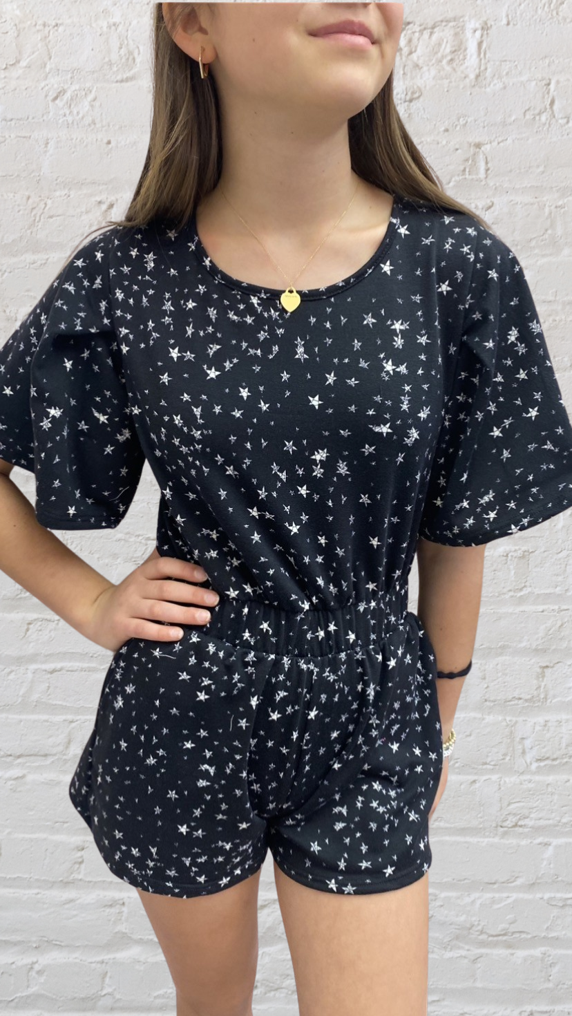 Girls- Erge Abstract Star Romper