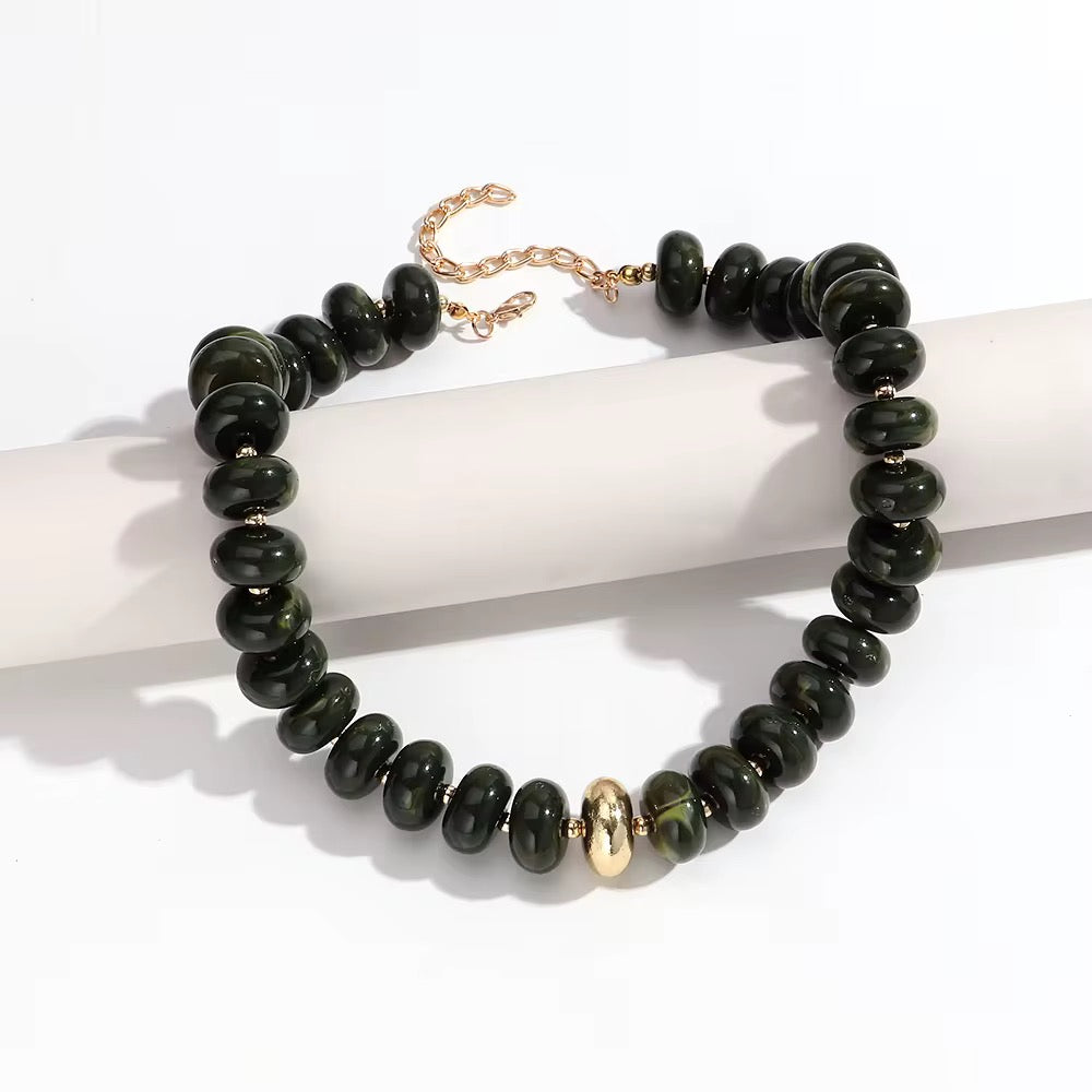 Necklaces- Beaded Resin Necklace