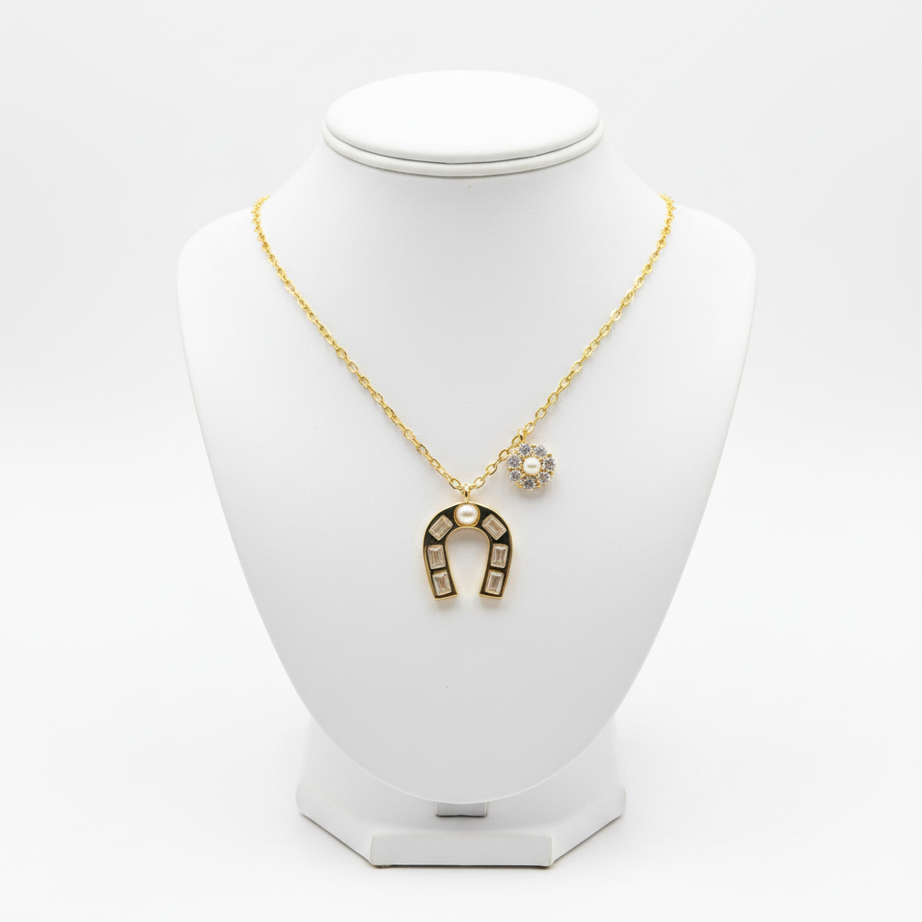 Necklaces- Sahira Design Juniper Horseshoe Necklace