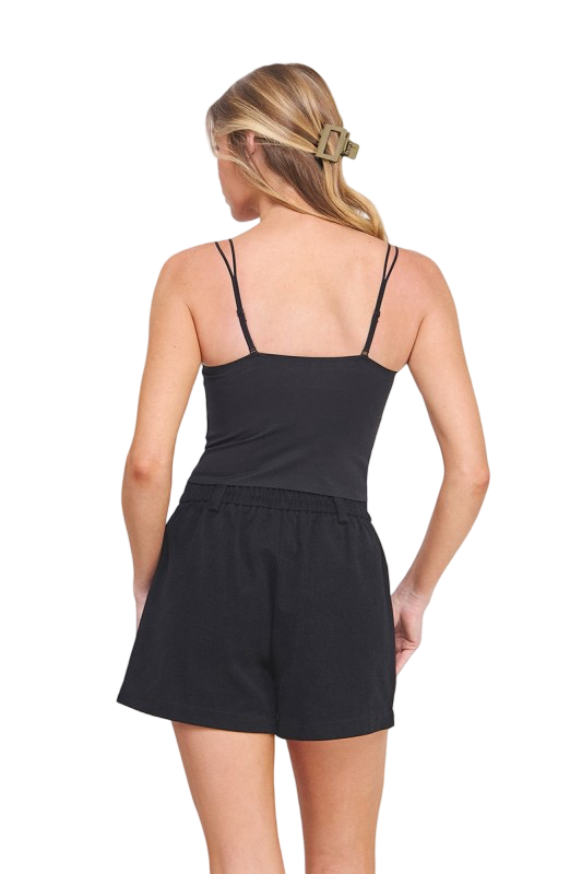 Top de encaje festoneado Allie Rose