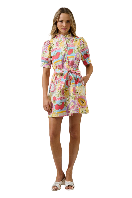 Sugarlips Karesa Button Down Mini Dress Farmers Market