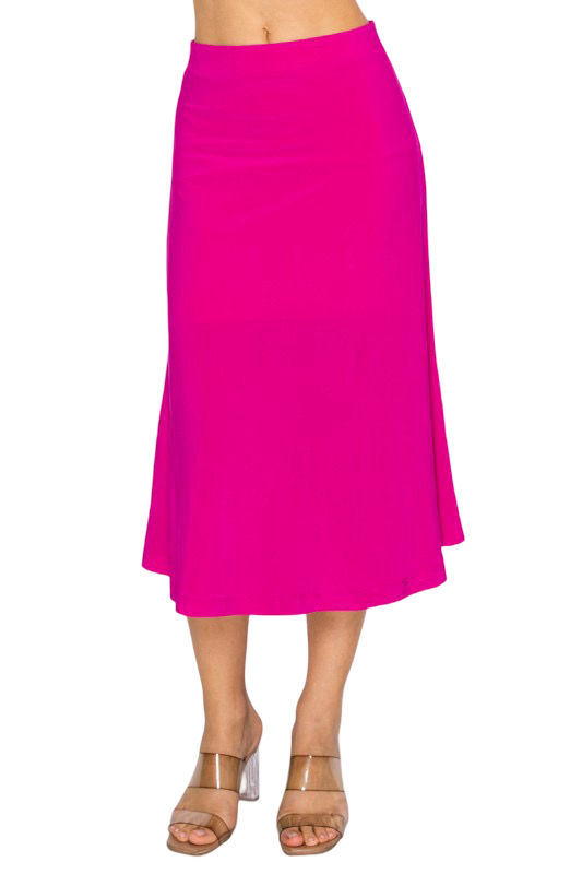 DNA Couture Knit Stretchable Midi Skirt