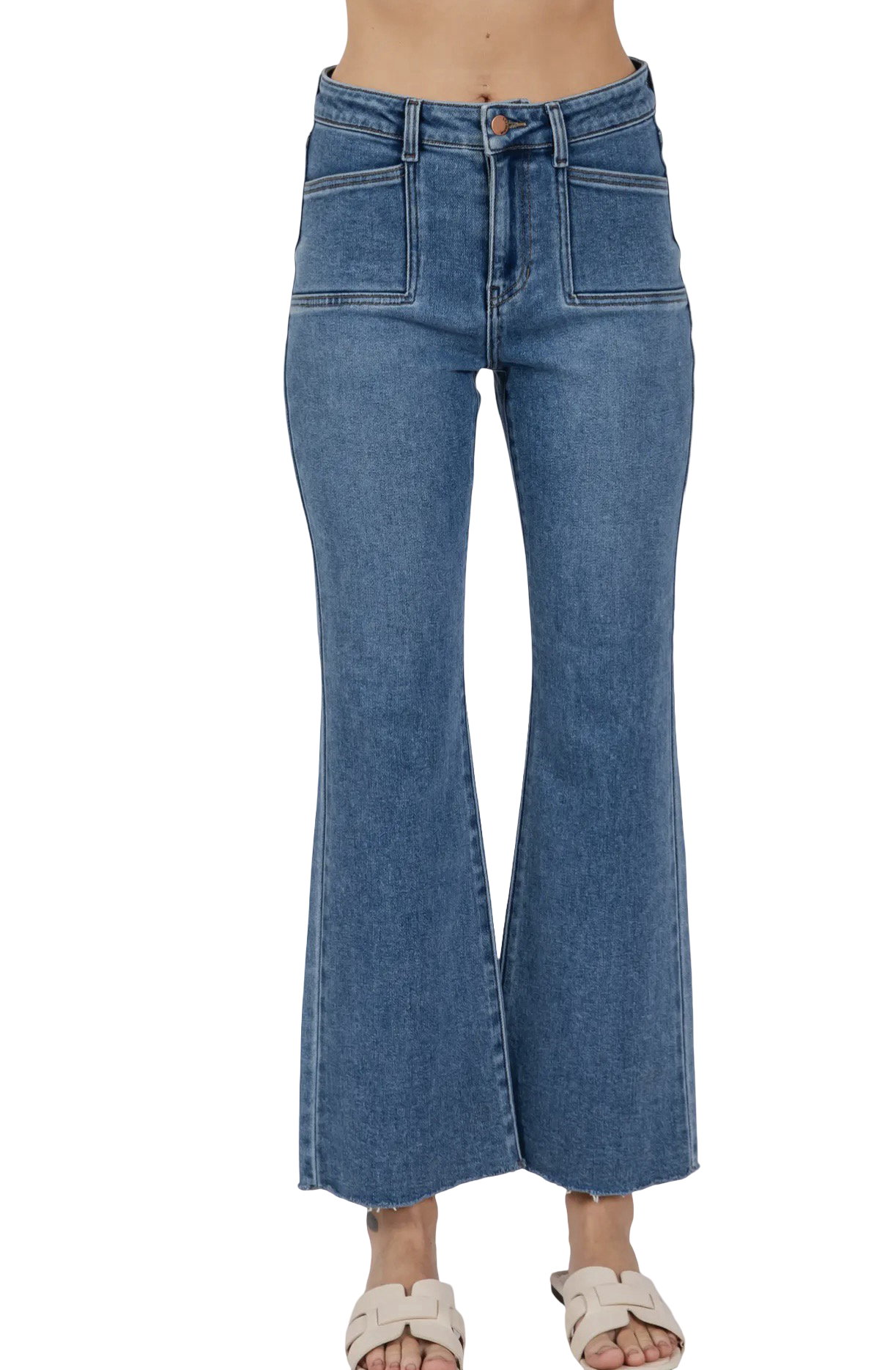 Apparel- Letter To Juliet Square Front Pocket with Scissor Hem