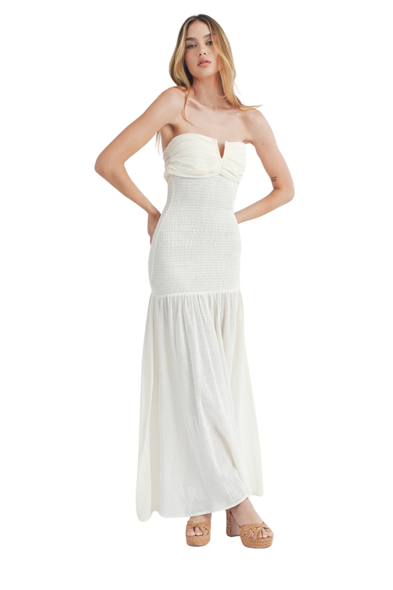 Mable Smocked Bodice Maxi Dress