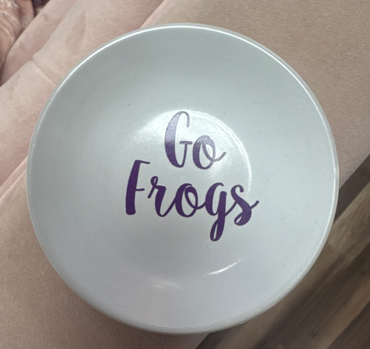 Ring Holder- CourtPerkDesign Go Frogs Ring Dish / Texas Christian University / TCU