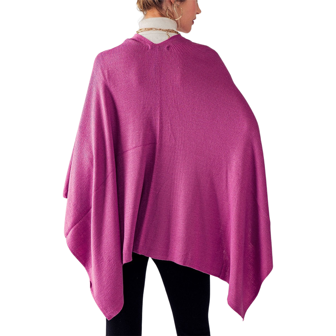 Apparel- Trend Notes Shoulder Strap Wrap Aryana Cape