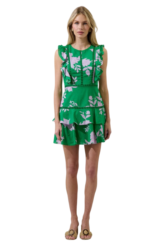 Sugarlips Sams  Floral Rayana  Mini Dress