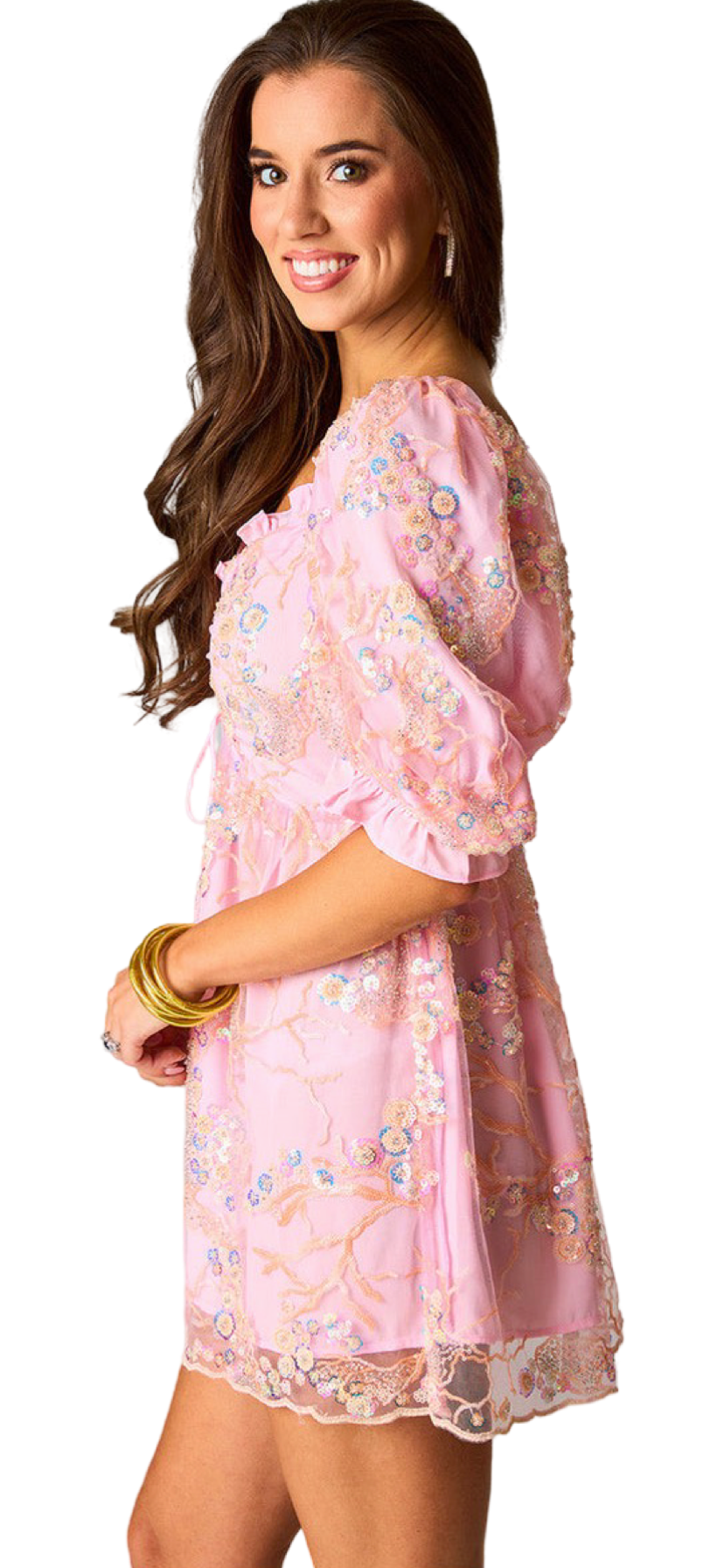 Apparel- Buddy Love Colby Puff Sleeve Dress
