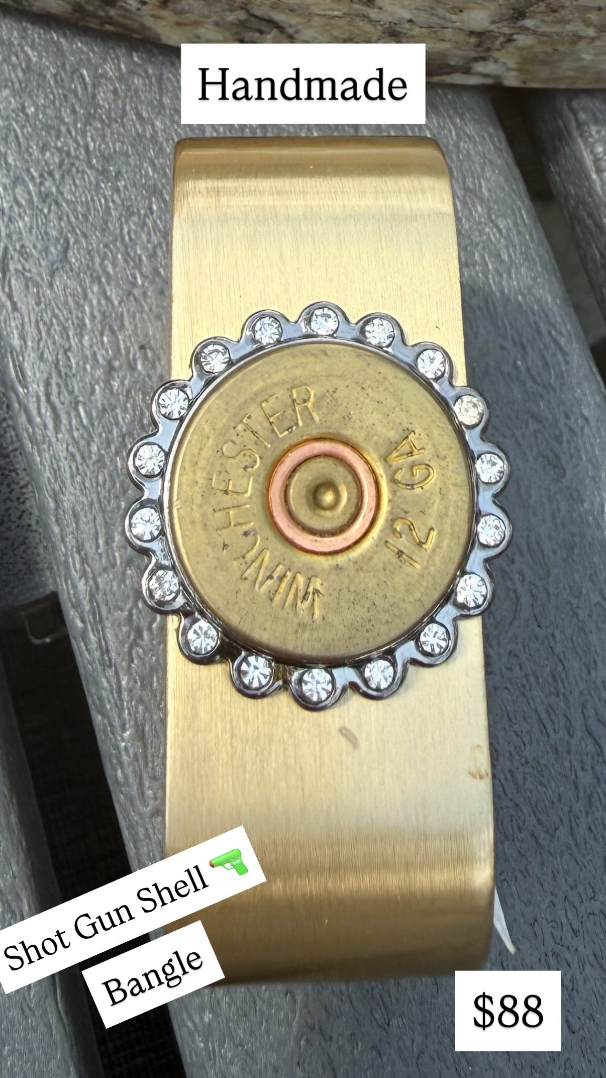 Bracelets- M&E Bling Hand Crafted Shotgun Shell Bangle Bracelet