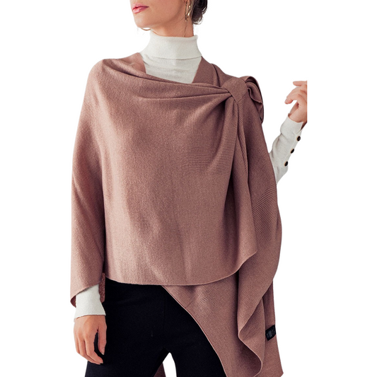 Apparel- Trend Notes Shoulder Strap Wrap Aryana Cape