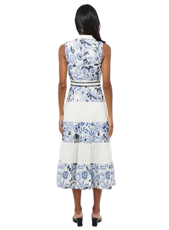 Apparel- Adelyn Rae Ethena Embroidered Sleeveless Midi Dress