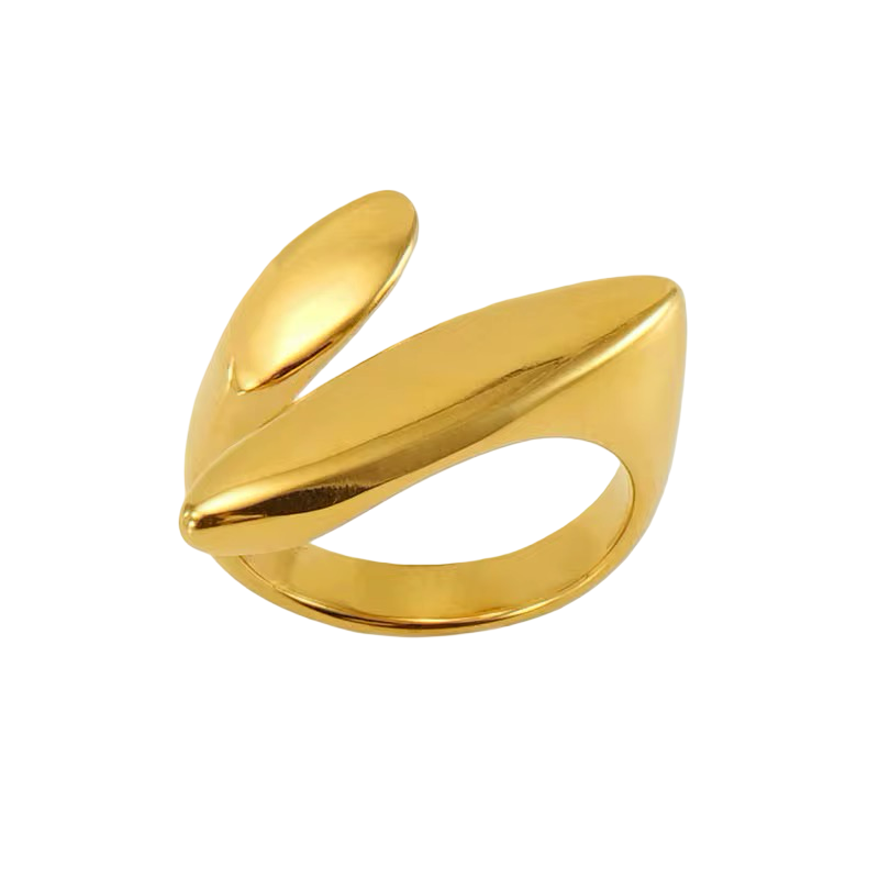 Rings- M&E Bling 18k GP Peyton Angled Ring