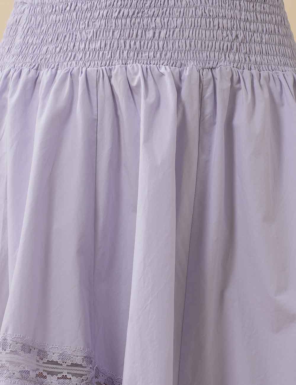 Apparel- Sweet Karma Eyelet Elastic Waist Maxi Skirt