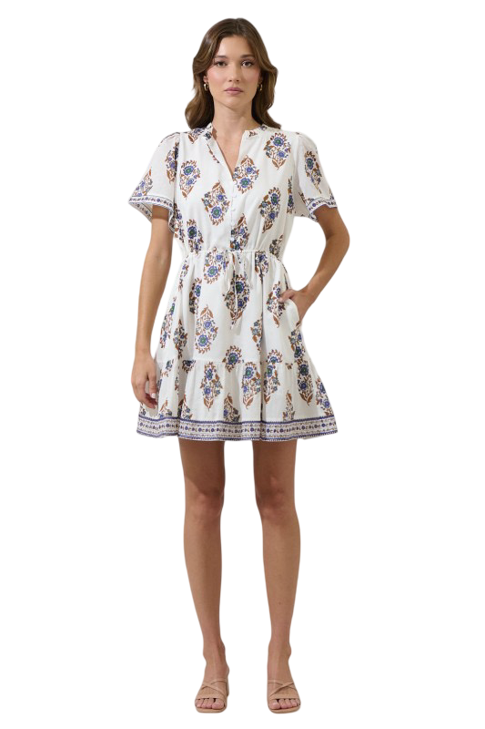 Sugarlips Rennie Floral Warna Shift Mini Dress
