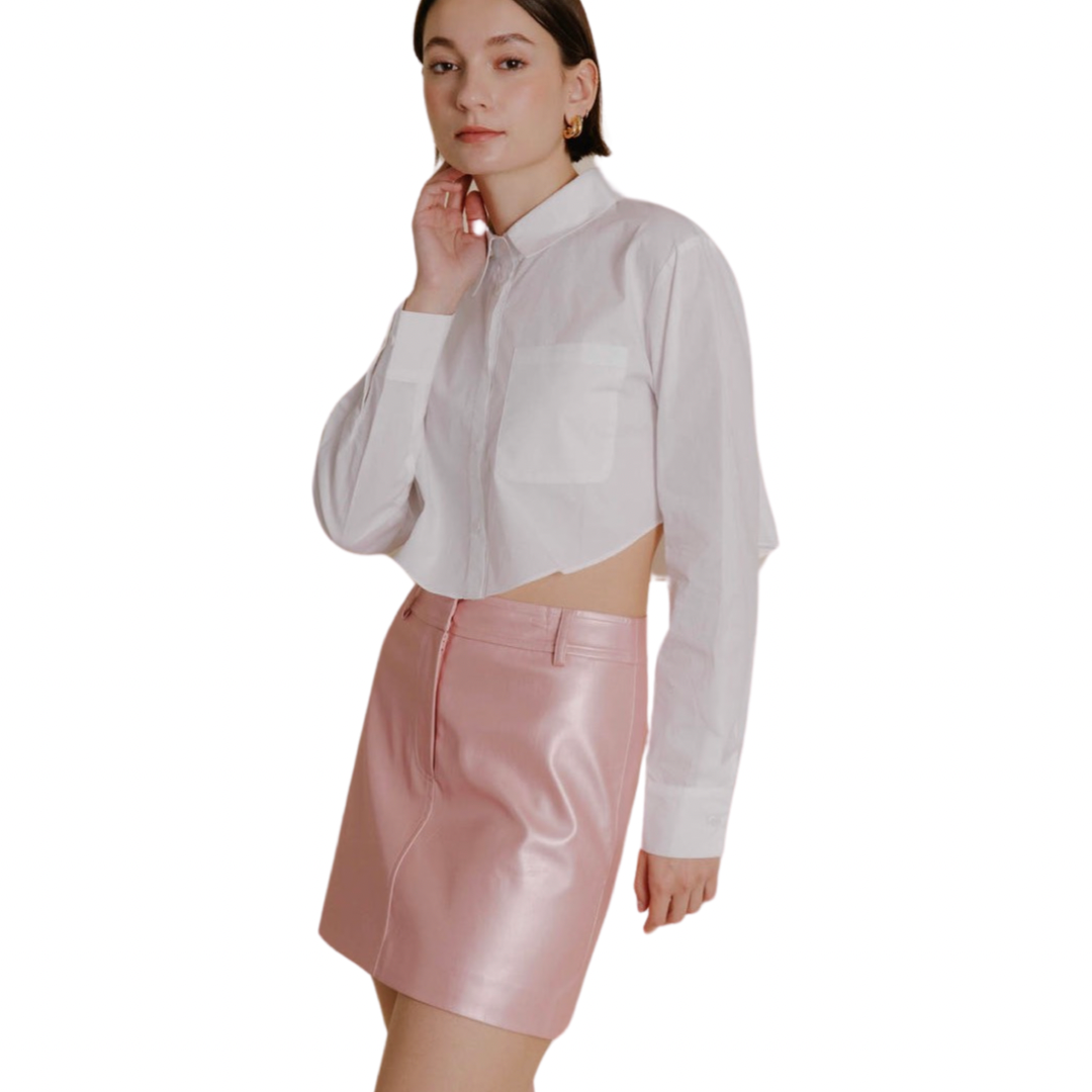 Apparel- Aureum Vegan Leather Mini Skirt
