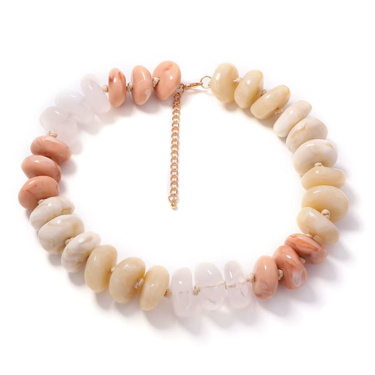 Large Resign Bead Statement Necklaces