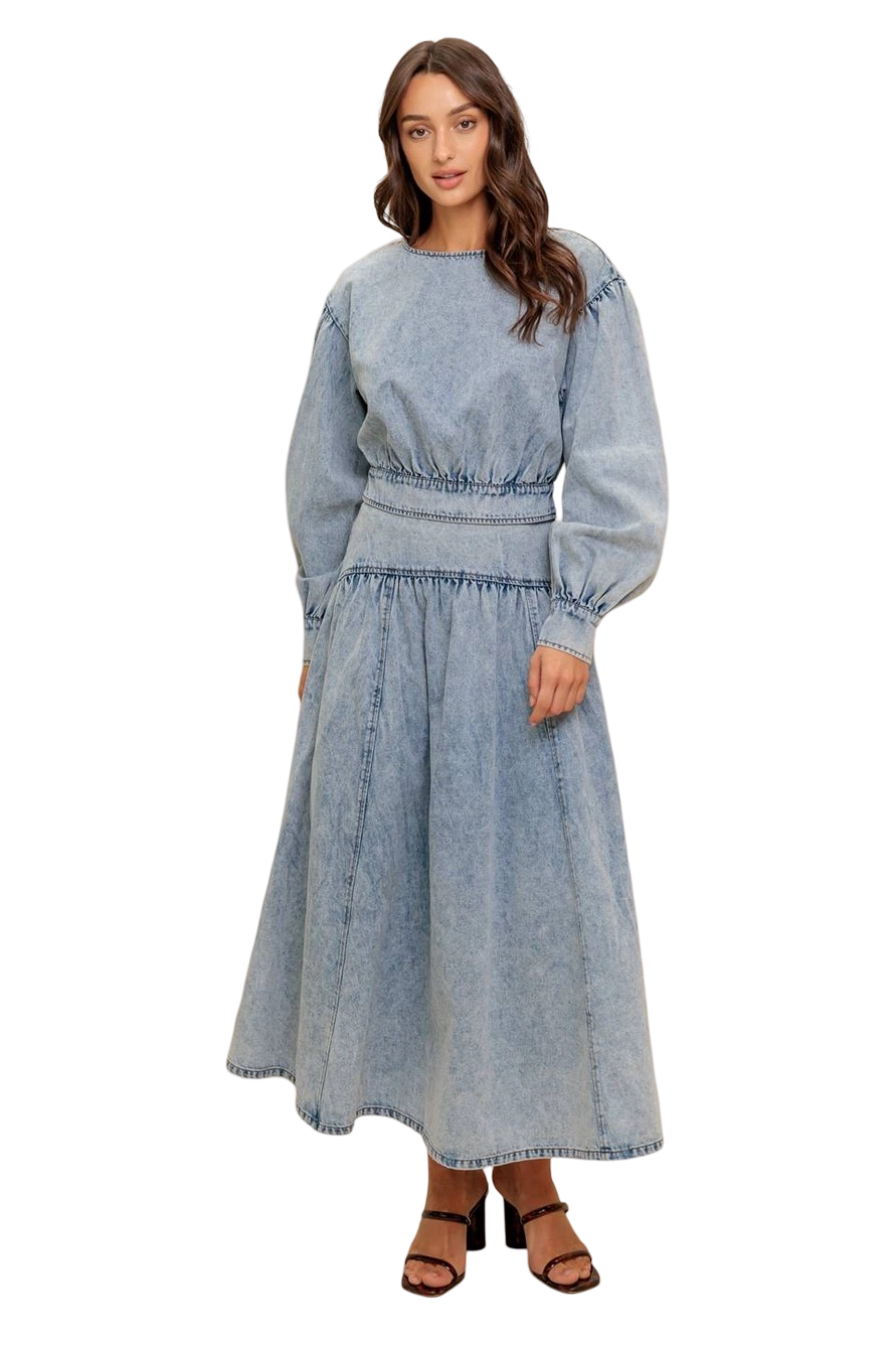 Apparel- Flying Tomato Acid Washed Denim Top