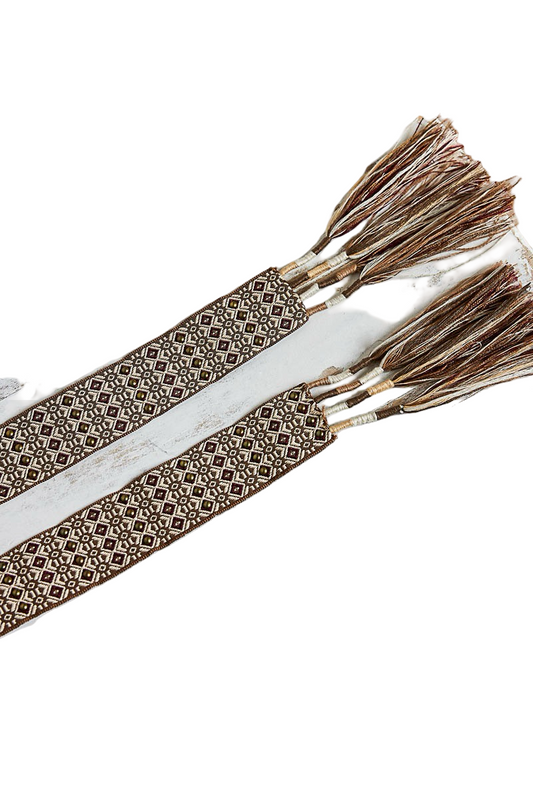 Pol Woven Embroidered Bohemian Style Sash Belts