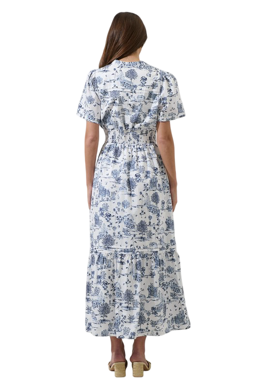 Sugarlips Renzo Toile Poplin Maxi Dress