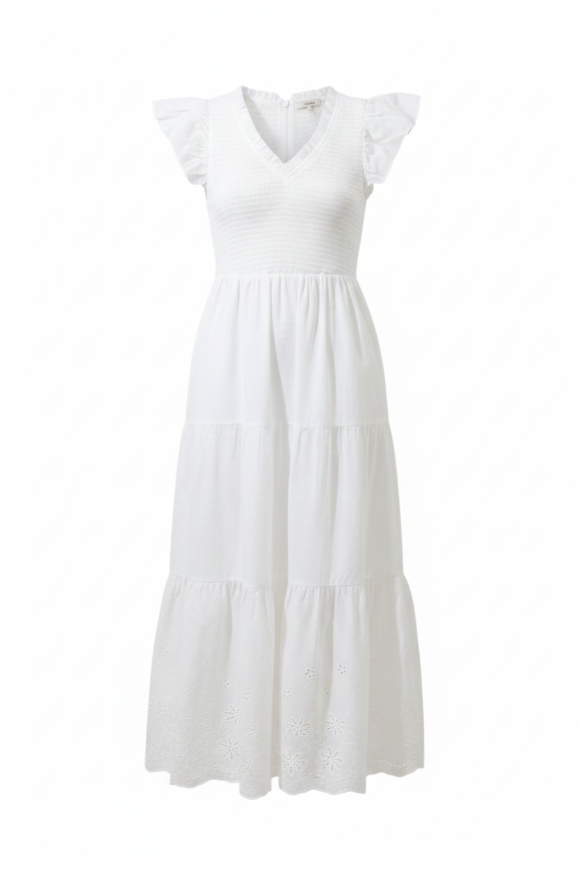 Sugarlips Aleah Sunfire Tiered Midi Dress