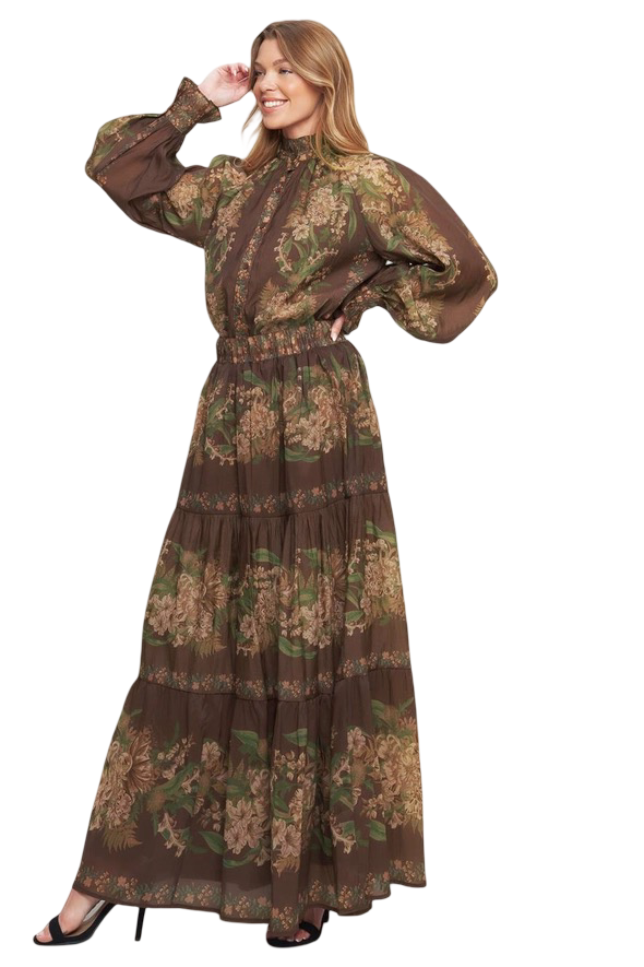 Apparel- Flying Tomato Floral Maxi Skirt