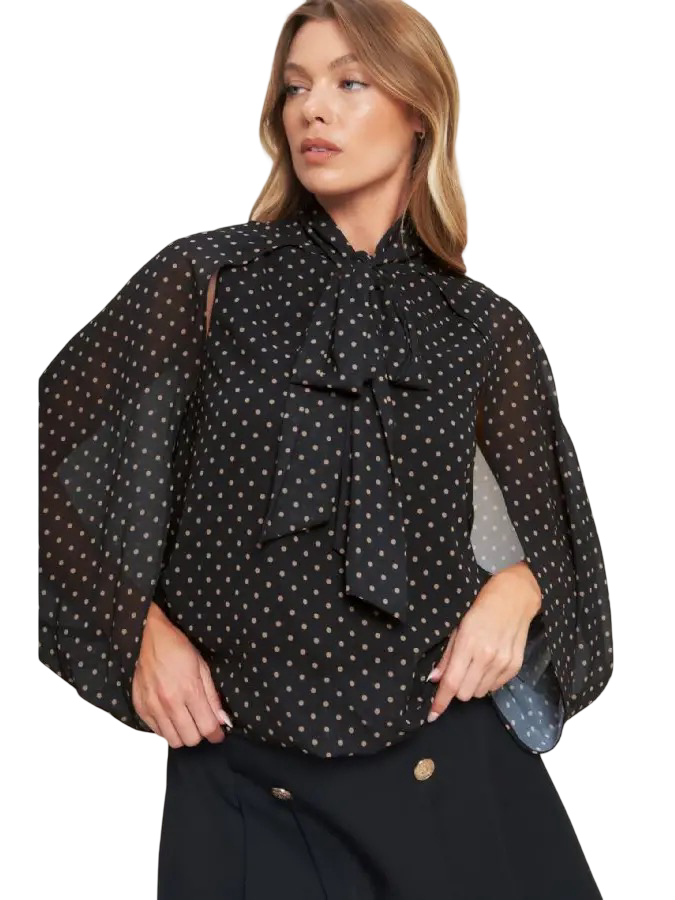 Apparel- Flying Tomato Tie Front Exposed Arm Top