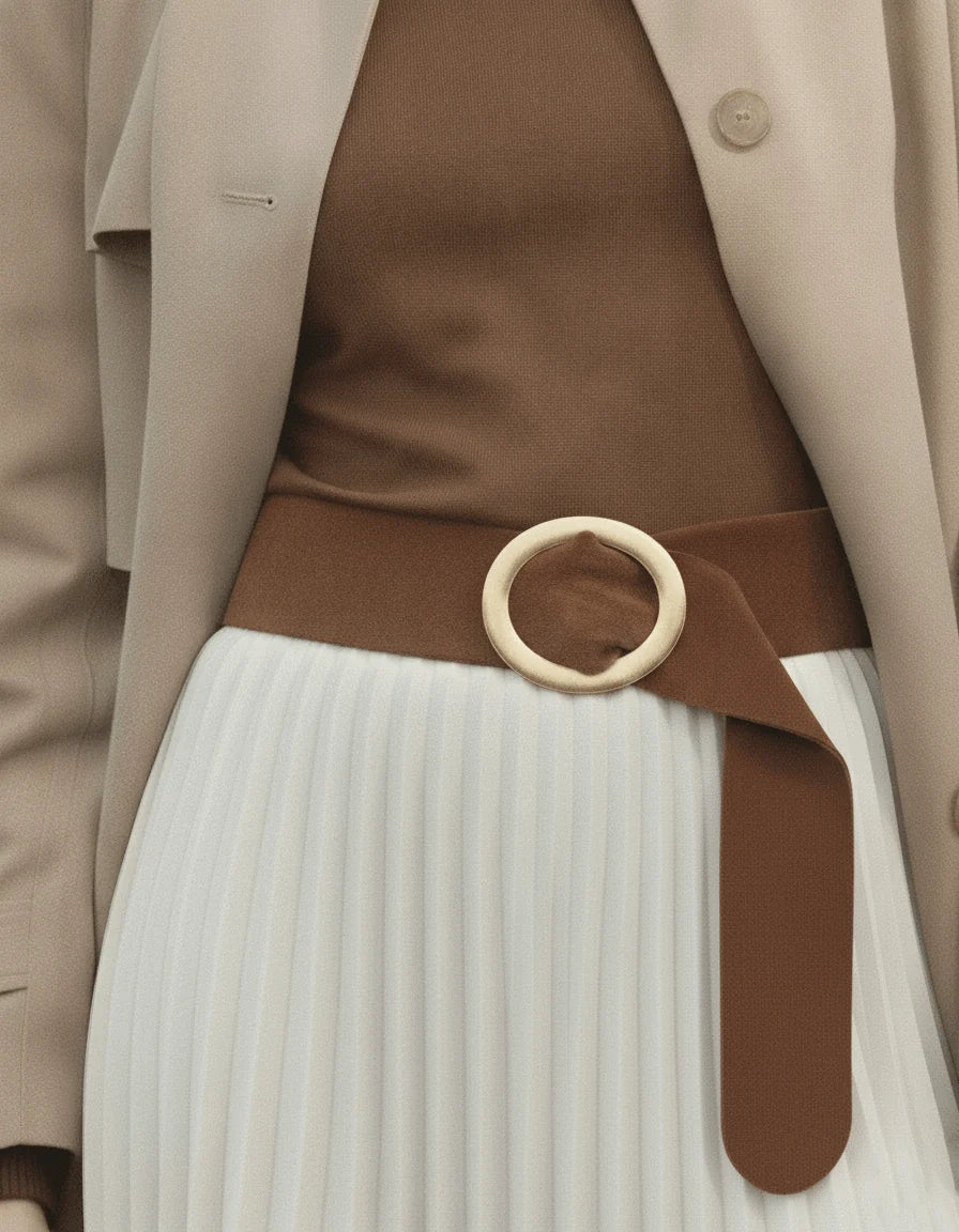 Belts- MW Soft Suede Wrap Belt with Buckle
