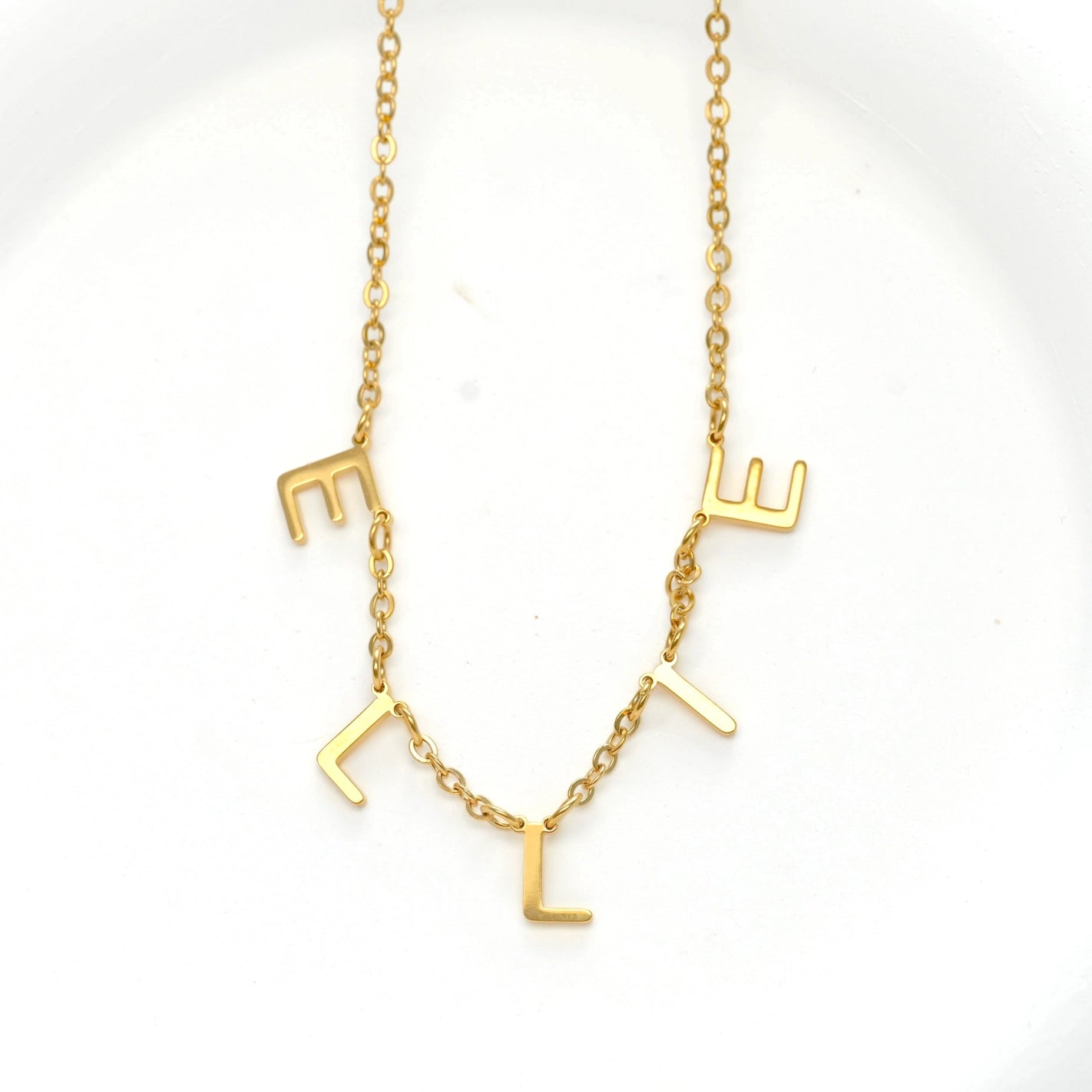Necklaces- Custom Letter Pendant Initials Necklace