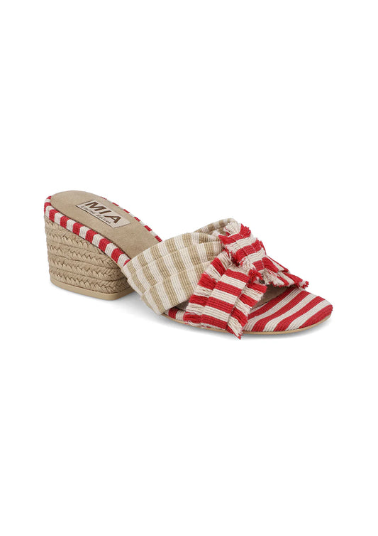 Shoes- MIA Isandra Raffia Bow Heel