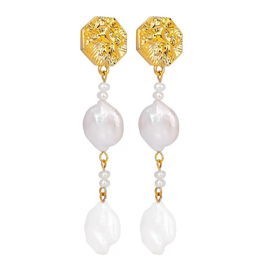 Earrings- Sahira Design Evelyn Pearl Drop Earrings