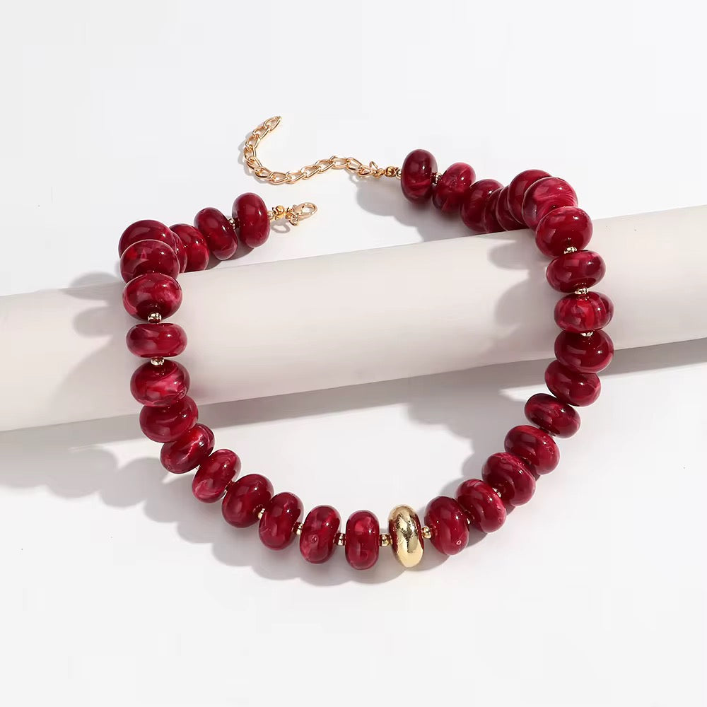 Necklaces- Beaded Resin Necklace