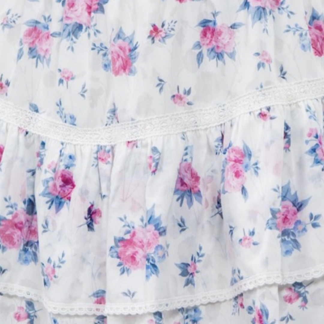 Apparel- Fanco Tiered Floral Mini Skirt