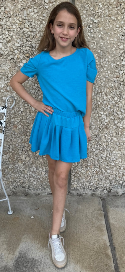 Girls- Erge Airflow Pleated Sleeve Top