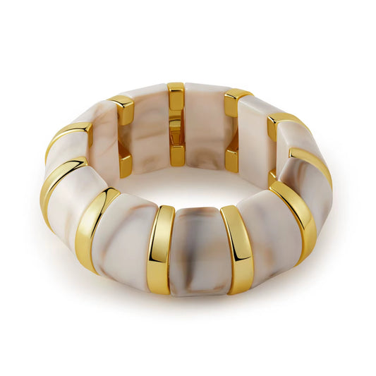 Bracelets- M&E Bling Retro Acrylic Punk Stretch Bracelet