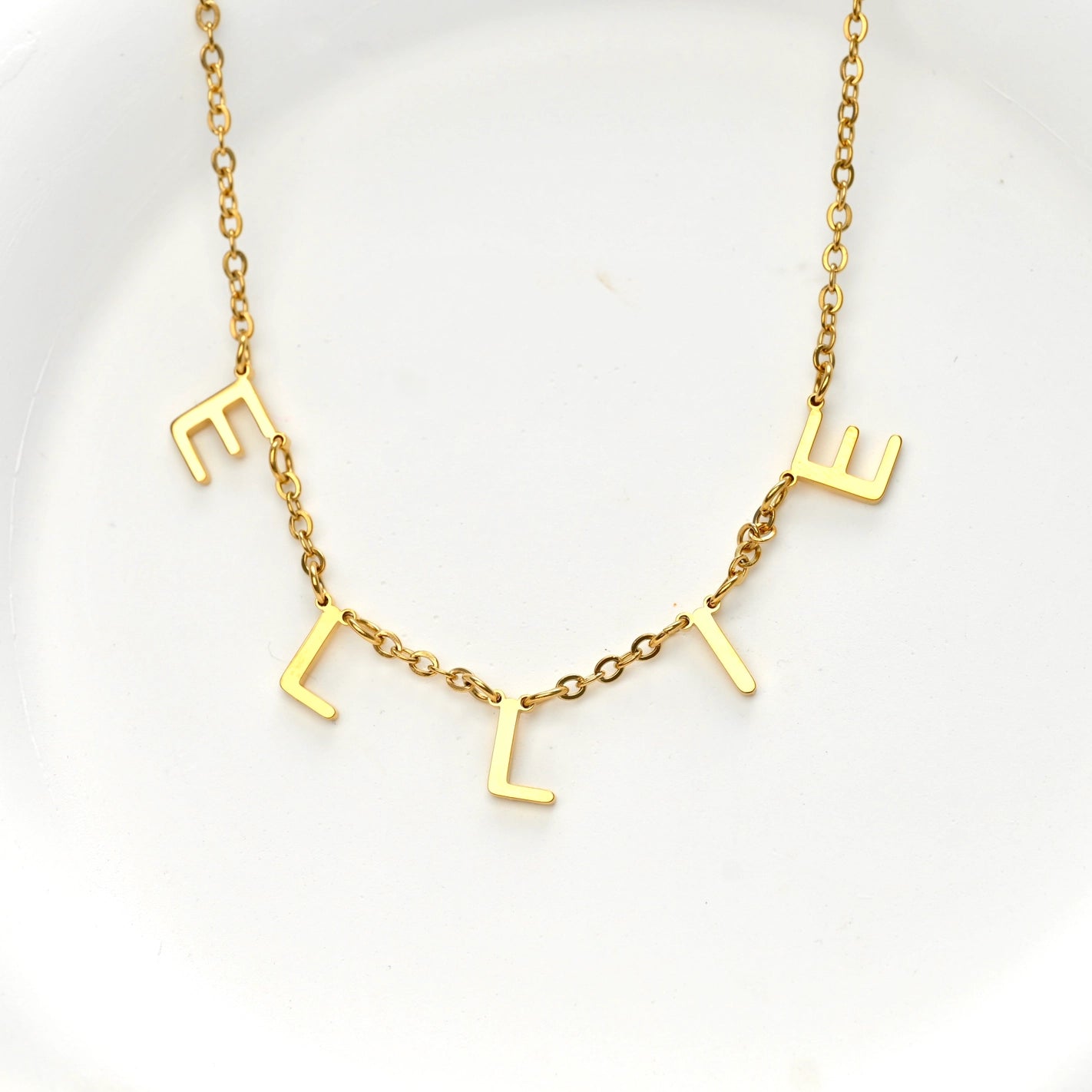 Necklaces- Custom Letter Pendant Initials Necklace
