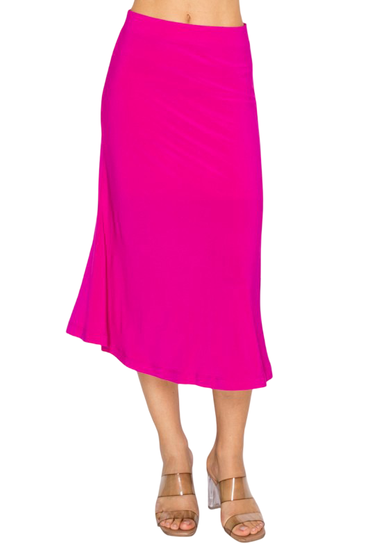 DNA Couture Knit Stretchable Midi Skirt