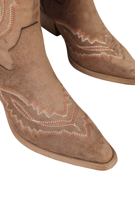 Boots- Mi.iM Tess-Samara Stitch Western Tall Suede Boots