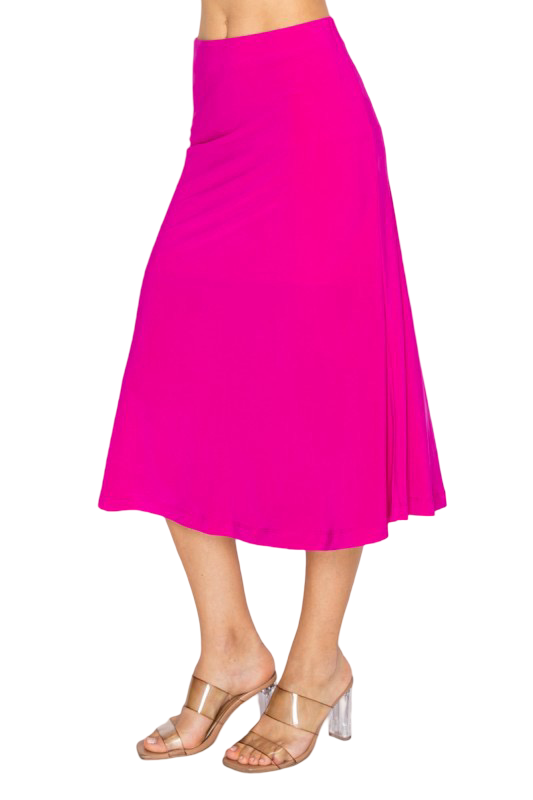 DNA Couture Knit Stretchable Midi Skirt