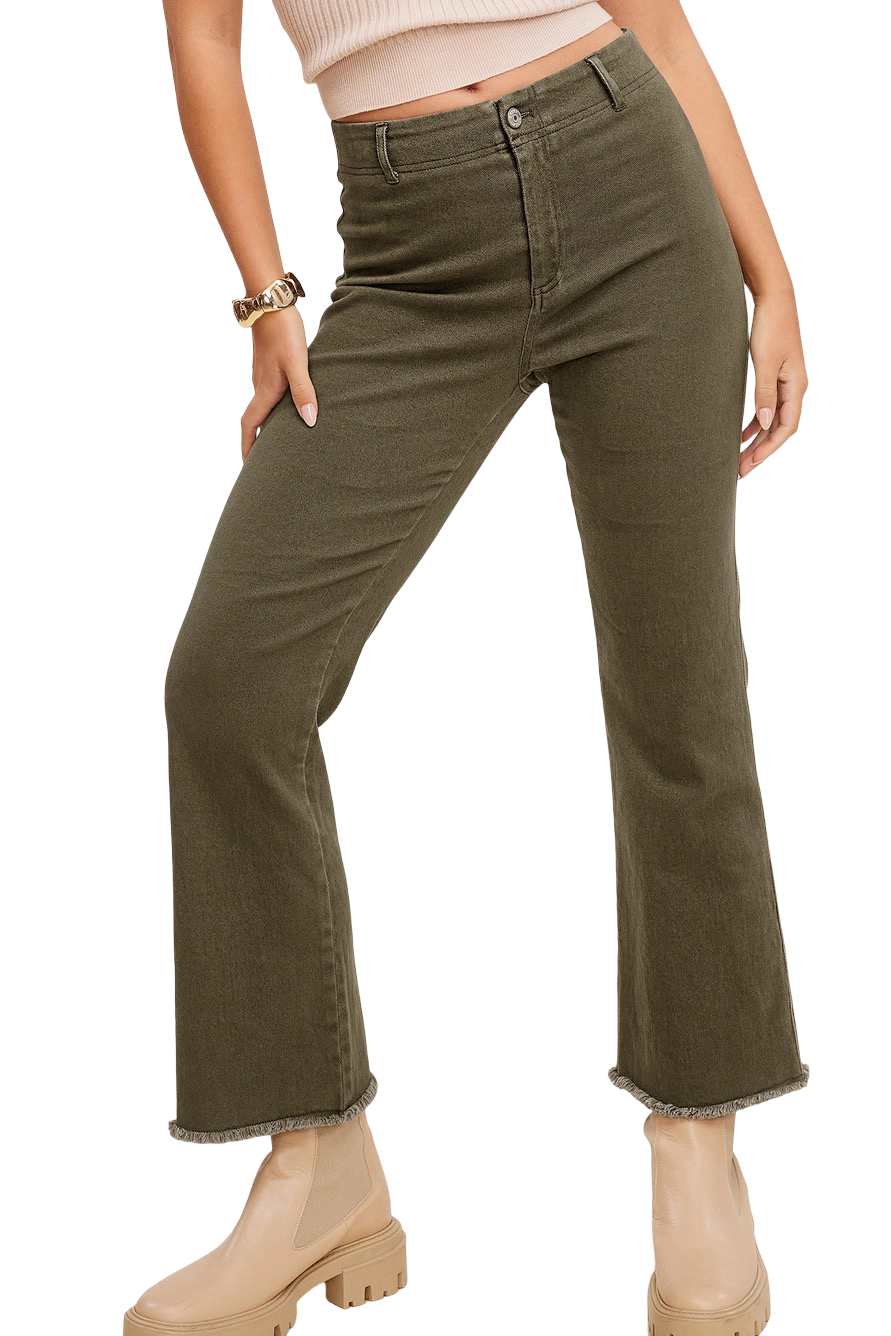 Apparel- La Miel Soft Stretch High Waisted Flare Pant